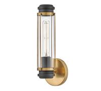 Luminosa Lighting Elstead Masthead 1 Light Outdoor Wall Light Heritage Brass & Black Ip44