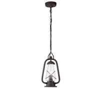Luminosa Lighting Luminosa Miners 1 Light Outdoor Ceiling Chain Lantern Old Bronze Ip44, E14