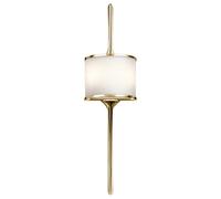 Luminosa Lighting Elstead Mona 2 Light Bathroom Wall Light Polished Brass Ip44, G9