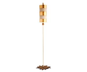 Luminosa Lighting Elstead Nettle 1 Light Floor Lamp Gold Leaf, E27