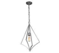 Luminosa Lighting Elstead Nico 1 Light Medium Cage Pendant Polished Chrome