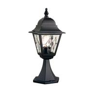 Luminosa Lighting Elstead Norfolk 1 Light Outdoor Pedestal Lantern Black Ip43, E27