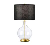 Luminosa Lighting Elstead Orb Table Lamp With Round Shade Aged Brass