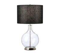 Elstead Lighting Orb Table Lamp with Round Shade Polished Nickel - Orb-Clear-Pn-