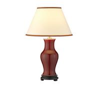 Luminosa Lighting Luminosa Oxblood Table Lamp With Round Tapered Shade, Oxblood