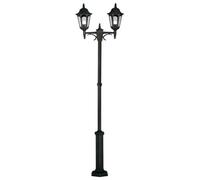 Luminosa Lighting Elstead Parish 2 Light Twin Outdoor Post Lantern Black Ip44, E27