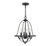 Luminosa Lighting Elstead Quoizel Bradbury Multi Arm Chandelier Grey Ash