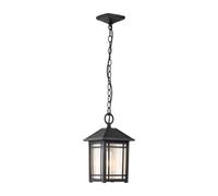 Luminosa Lighting Elstead Quoizel Cedar Point Outdoor Pendant Ceiling Light Black, Ip44