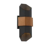 QUOIZEL LED outdoor wall light Chasm M black up/down