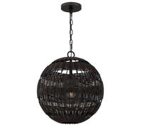 Luminosa Lighting Elstead Quoizel Lindendale Spherical Pendant Ceiling Light Contemporary Western Bronze Ip44 1X E27