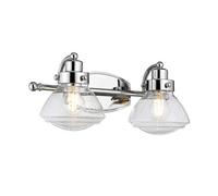 Luminosa Lighting Elstead Quoizel Scholar 2 Light Wall Light Polished Chrome Ip44