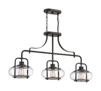 Luminosa Lighting Elstead Quoizel Trilogy Bar Pendant Ceiling Light Olde Bronze