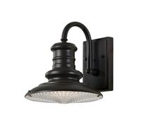 Luminosa Lighting Elstead Redding Station 1 Light Outdoor Small Dome Wall Lantern Light Restoration Bronze Ip44, E27