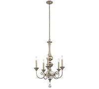 Luminosa Lighting Elstead Rosalie 5 Light Chandelier Gold Finish, E14