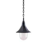 Luminosa Lighting Elstead Shannon 1 Light Outdoor Coastal Ceiling Chain Lantern Black Polycarbonate Ip44, E27