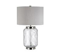 Sola 1 Light Table Lamp Metal Work Polished Nickel Netlighting Grey One Size