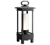 South Hope Integrated LED Outdoor Portable Bluetooth Speaker Lantern UK Plug Rubbed Bronze IP44 Netlighting Brown One Size
