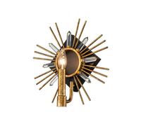 Luminosa Lighting Elstead Sun King Candle Wall Lamp, Gold Leaf