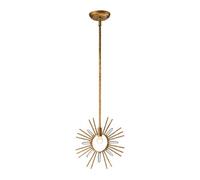 Elstead Lighting Elstead Sun King Single Light Ceiling Pendant In Gold Finish