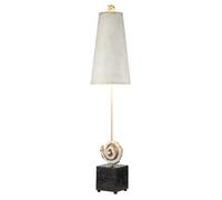 Luminosa Lighting Elstead Swirl Table Lamp, Bone White And Black