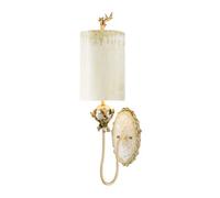 Luminosa Lighting Elstead Trellis 1 Light Indoor Wall Light Putty, Silver Leaf, E27