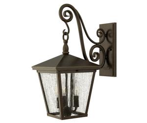 Luminosa Lighting Elstead Trellis 3 Light Outdoor Medium Wall Lantern Light Regency Bronze Ip44, E14