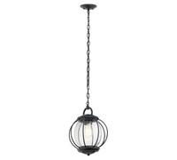 Luminosa Lighting Elstead Vandalia 1 Light Small Outdoor Ceiling Chain Lantern Black, E27