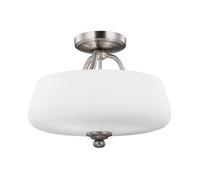 Luminosa Lighting Elstead Vintner 3 Light Semi Flush Satin Nickel