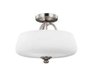 Luminosa Lighting Elstead Vintner 3 Light Semi Flush Satin Nickel