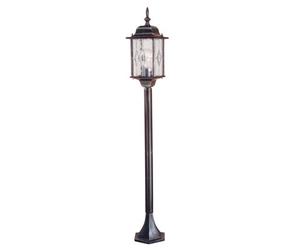 Luminosa Lighting Elstead Wexford 1 Light Outdoor Bollard Lantern Black Silver Ip43, E27
