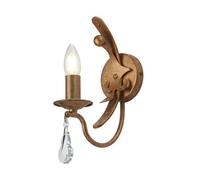 Luminosa Lighting Elstead Windsor 1 Light Candle Wall Light - Gold Patina, E14