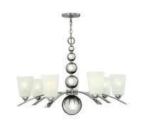 Luminosa Lighting Elstead Zelda 7 Light Multi Arm Chandelier Polished Nickel Finish, E27