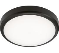 Luminosa Lighting Knightsbridge Led Bathroom Ip 65 14 W Cct Adjustable Wall Or Ceiling Mounting Bulkhead Fitting With Black Trim