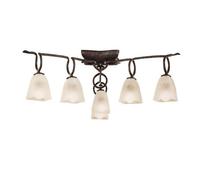 Luminosa Lighting Luminosa (0001 001) Oberture Ceiling 6 Light E14, Brown/black Oxide