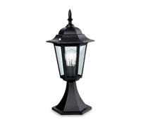 Luminosa Lighting Luminosa 1 Light 6 Panel Lantern - Pillar Black Ip43, E27