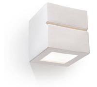 Luminosa Lighting Luminosa 1 Light Ceramic Flush Wall Light White, E27