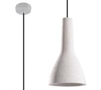 Sollux Lighting Empoli Concrete Grey 1 Light Classic Pendant Ceiling Light