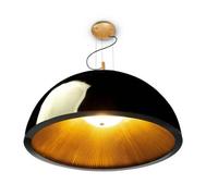 Luminosa Lighting Luminosa 3 Light Large Dome Ceiling Pendant Black, Gold, E27
