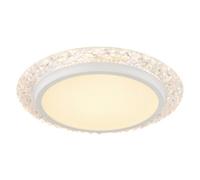 Luminosa Lighting Luminosa Abigail Decorative Flush Ceiling Light White Matt Led 3000K
