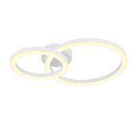 Luminosa Lighting Luminosa Adda Integrated Led Semi Flush Ceiling Light White Matt 2X Led 3000K