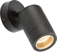 Knightsbridge WALL3LBK 230V IP65 GU10 35W Adjustable Aluminium Powder-Coated Black Wall Light