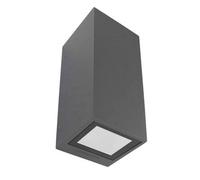 Luminosa Lighting Luminosa Afrodita 2 Light Outdoor Up Down Wall Light Urban Grey Ip65, Gu10