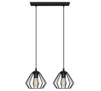 Agat Straight Bar Pendant Ceiling Light Black 40cm Netlighting Black One Size