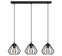Agat Straight Bar Pendant Ceiling Light Black 65cm Netlighting Black One Size