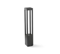 Luminosa Lighting Luminosa Agra 65Cm Outdoor Bollard Dark Grey 2700K Ip55
