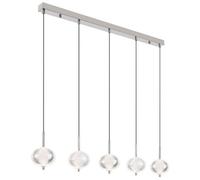 Luminosa Lighting Luminosa Aida Bar Pendant Ceiling Light Chrome 5X Led 3000-4500K