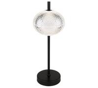 Luminosa Lighting Luminosa Aida Glass Table Lamp Matt Black Led Dimmable 3000-6500K Touch Dimmer