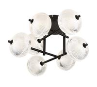 Luminosa Lighting Luminosa Aida Multi Arm Semi Flush Ceiling Lamp Matt Black Led 3000-4500K