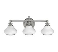 Luminosa Lighting Luminosa Ainsley 3 Light Indoor Wall Light Polished Chrome Ip44, G9
