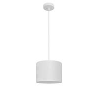 Luminosa Lighting Luminosa Alba Cylindrical Pendant Ceiling Light White 20Cm